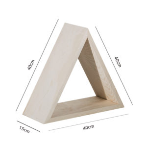 Mensola legno triangolo colore neutro